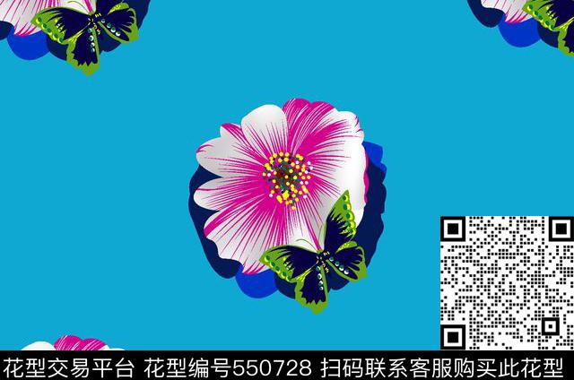 花朵印花传统印花华亿平台下载（图片编号: 550728） - 瓦栏（Walan）