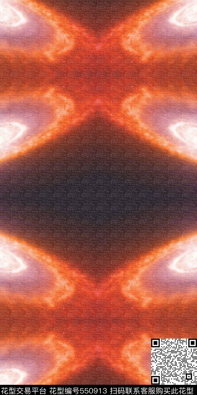 时尚油画星空外套棉衣数码印花华亿平台下载（图片编号: 550913） - 瓦栏（Walan）