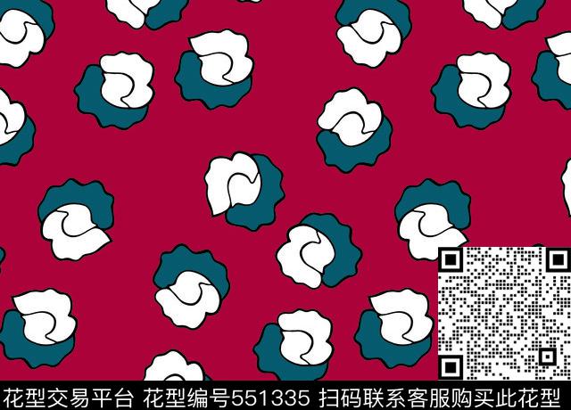 抽象海底生物海螺抽象传统印花华亿平台下载（图片编号: 551335） - 瓦栏（Walan）