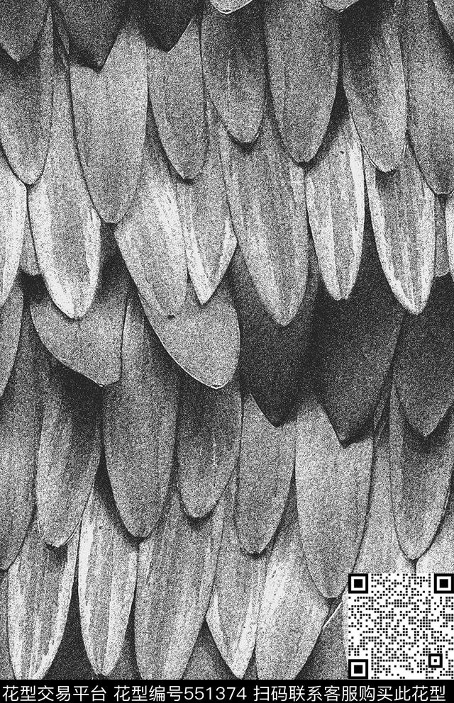 大牌原创酷感黑白时尚潮流数码印花华亿平台下载（图片编号: 551374） - 瓦栏（Walan）