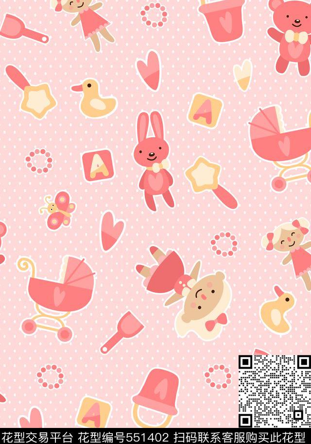 流行时尚卡通动物传统印花华亿平台下载（图片编号: 551402） - 瓦栏（Walan）