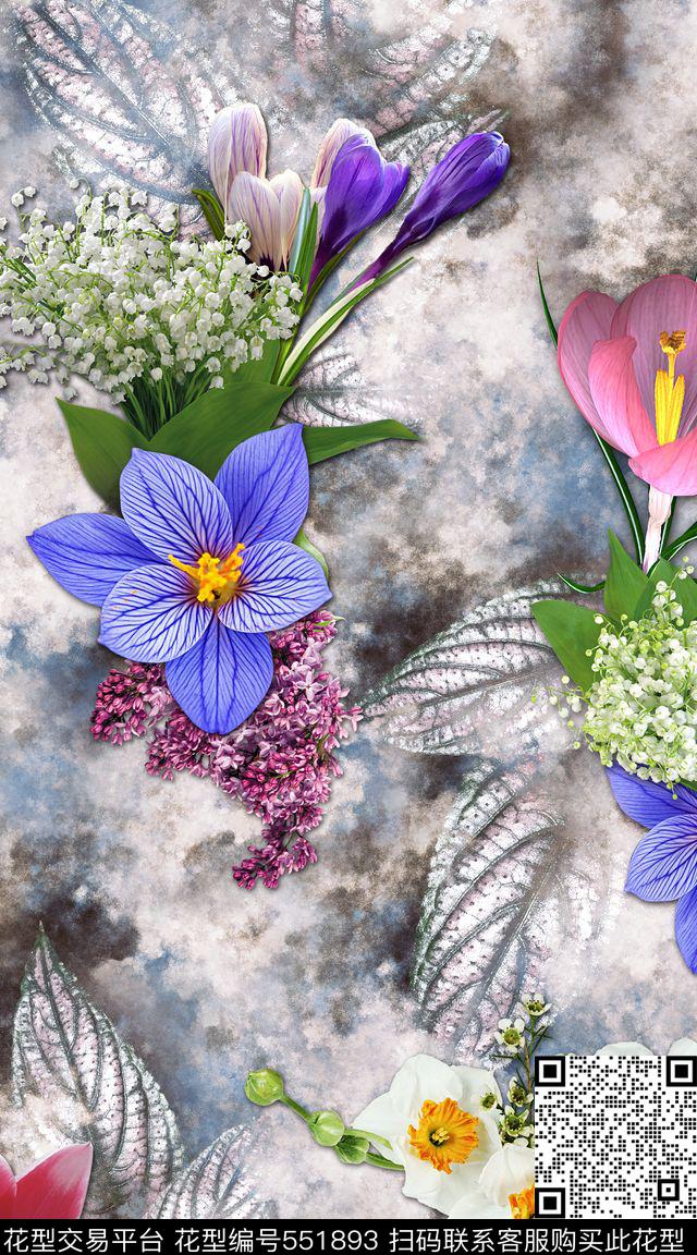 数码渐变抽象数码印花华亿平台下载（图片编号: 551893） - 瓦栏（Walan）