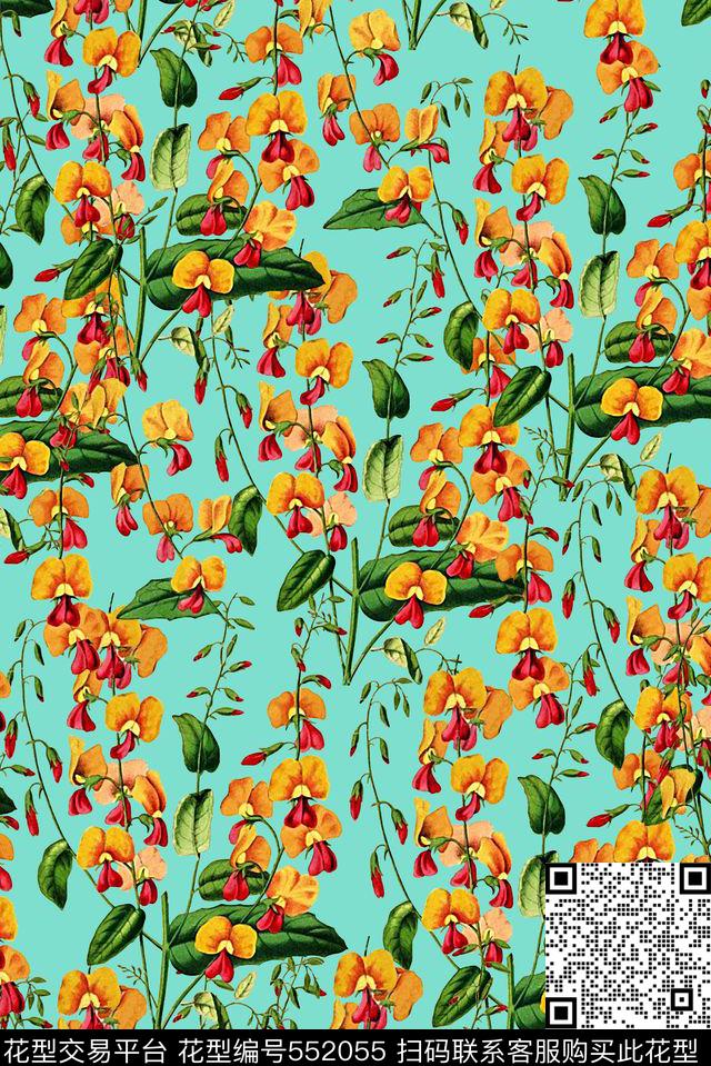 时尚大牌欧美风格时尚潮流复古数码印花华亿平台下载（图片编号: 552055） - 瓦栏（Walan）