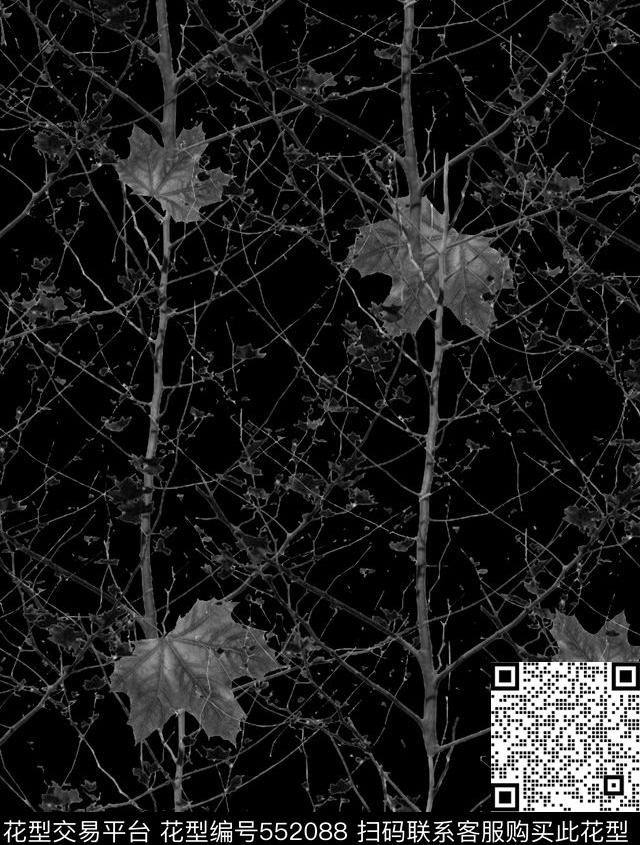 抽象男装图案森林纹理男装男装羽绒服图案数码印花华亿平台下载（图片编号: 552088） - 瓦栏（Walan）