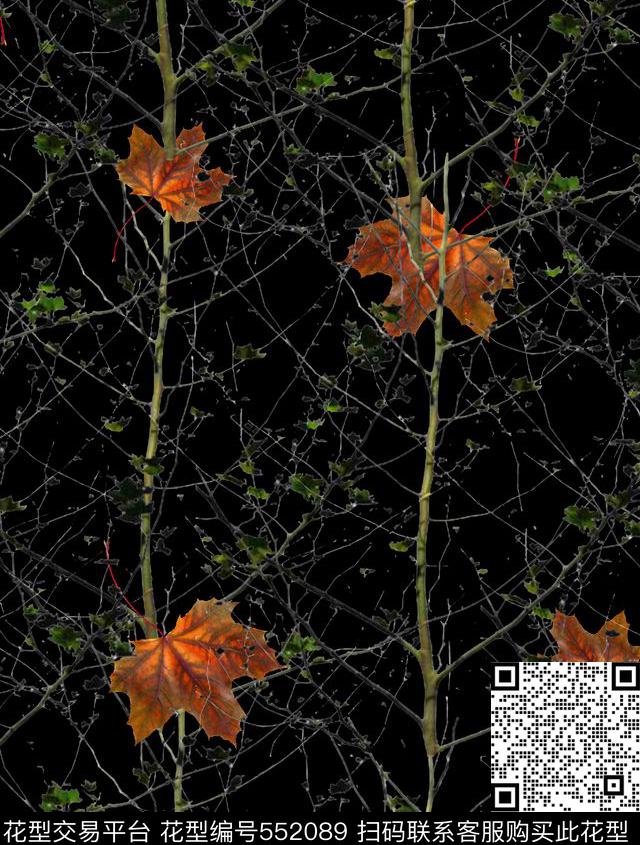 抽象男装图案森林纹理男装男装羽绒服图案数码印花华亿平台下载（图片编号: 552089） - 瓦栏（Walan）