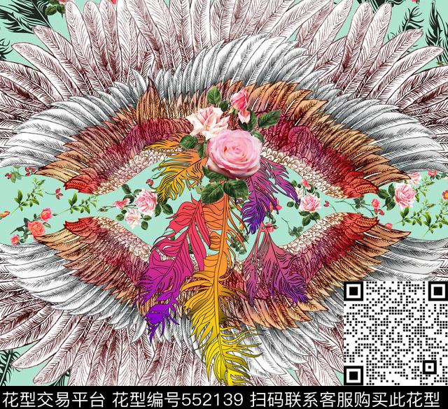 动物潮流时尚大牌女装数码印花华亿平台下载（图片编号: 552139） - 瓦栏（Walan）