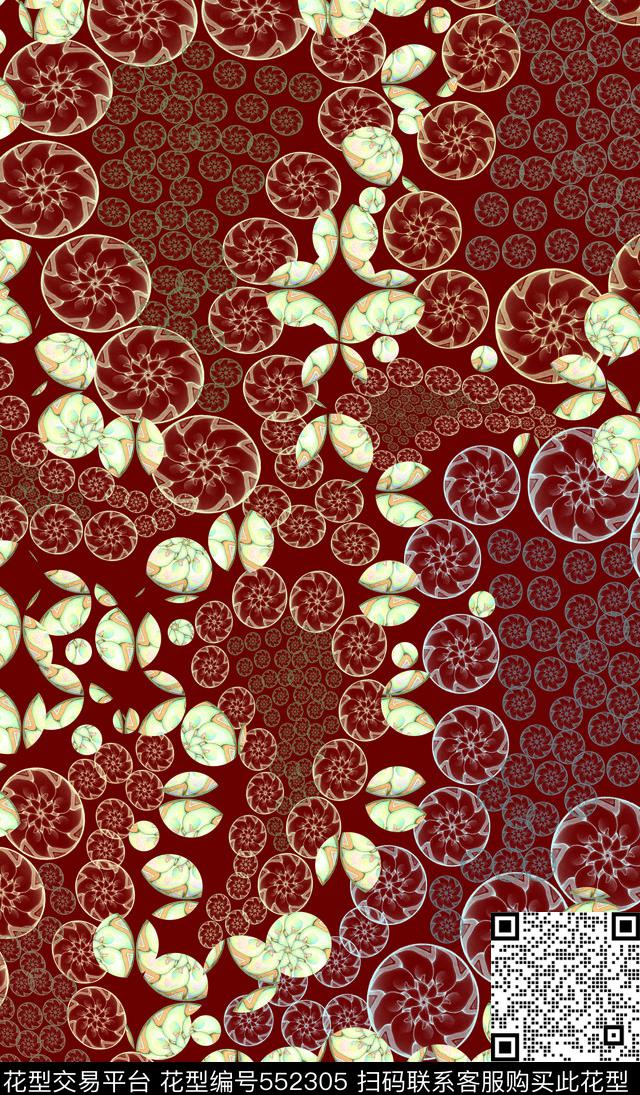 民族风圆点佩里斯纹图数码印花华亿平台下载（图片编号: 552305） - 瓦栏（Walan）