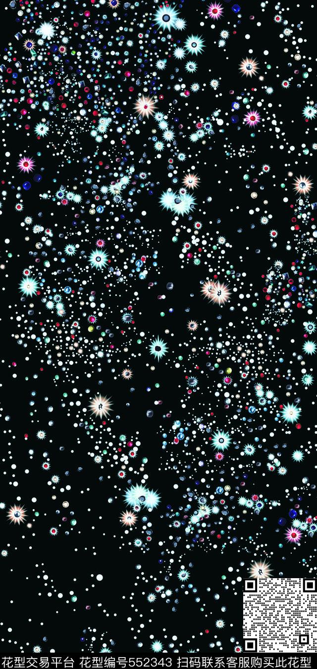 星空钻石星光传统印花华亿平台下载（图片编号: 552343） - 瓦栏（Walan）
