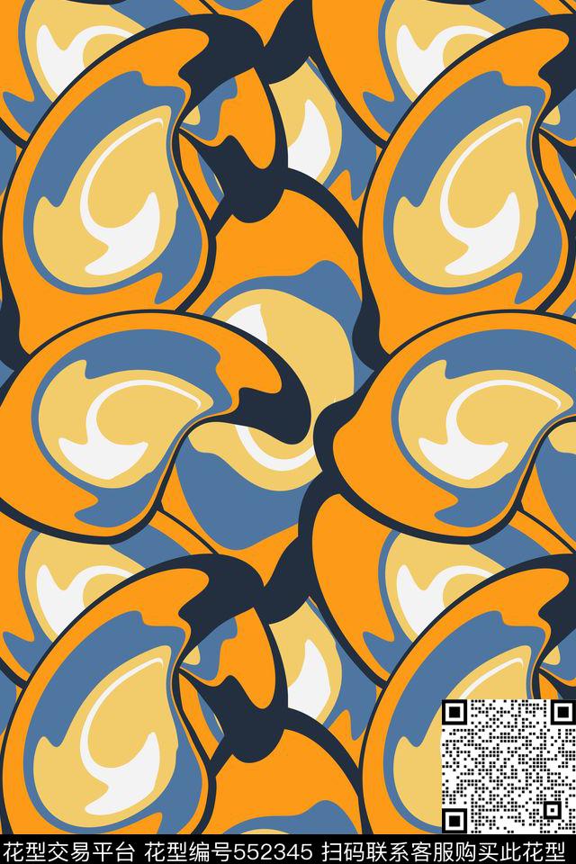 抽象创意图形传统印花华亿平台下载（图片编号: 552345） - 瓦栏（Walan）