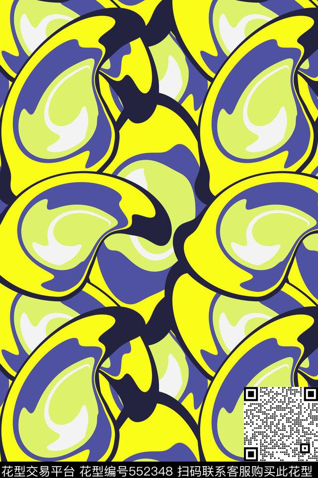 抽象创意图形传统印花华亿平台下载（图片编号: 552348） - 瓦栏（Walan）