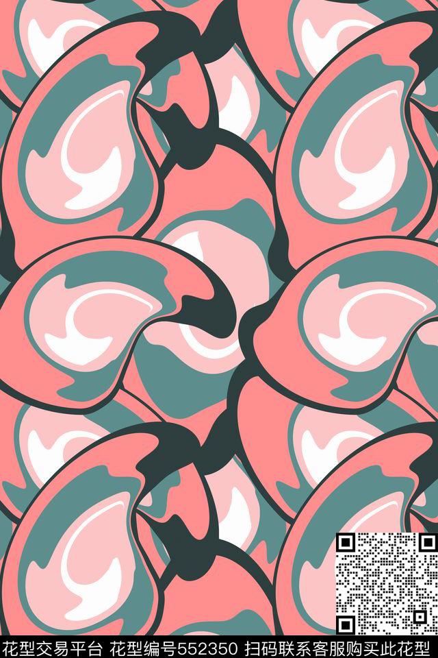 抽象创意图形传统印花华亿平台下载（图片编号: 552350） - 瓦栏（Walan）