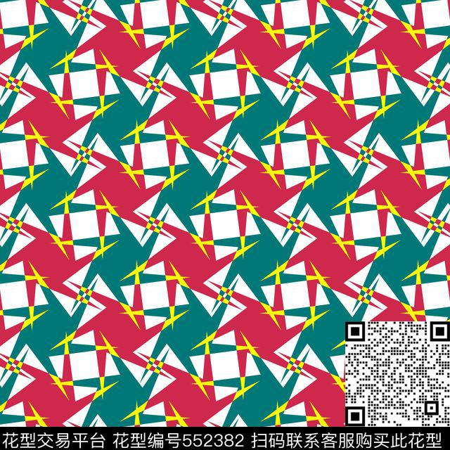 简洁时尚女装男装结构图案传统印花华亿平台下载（图片编号: 552382） - 瓦栏（Walan）