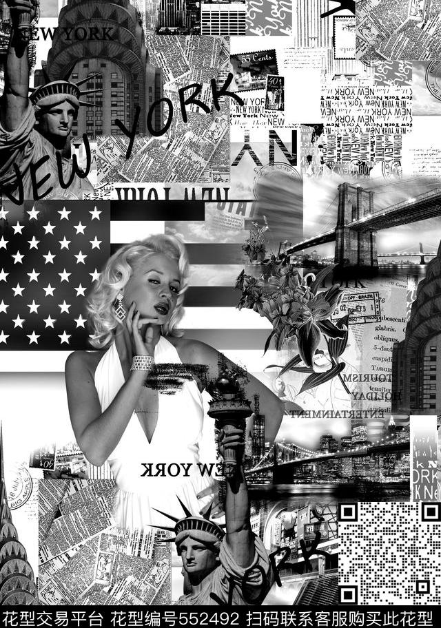 欧美建筑流行趋势数码印花华亿平台下载（图片编号: 552492） - 瓦栏（Walan）