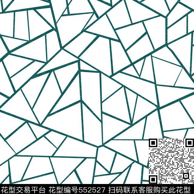 抽象四色树皮龟裂纹理鱼子匠—撞色拼贴传统印花华亿平台下载（图片编号: 552527） - 瓦栏（Walan）