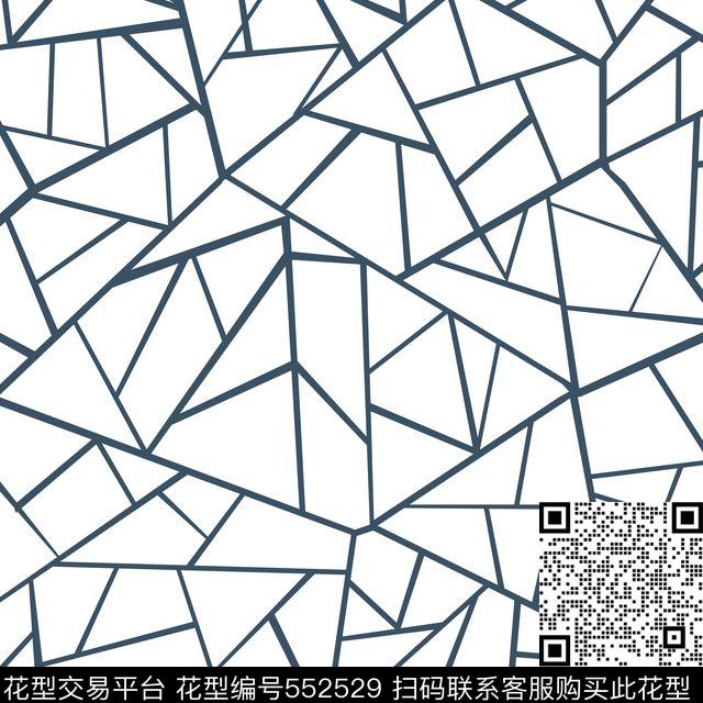 抽象四色树皮龟裂纹理鱼子匠—撞色拼贴传统印花华亿平台下载（图片编号: 552529） - 瓦栏（Walan）