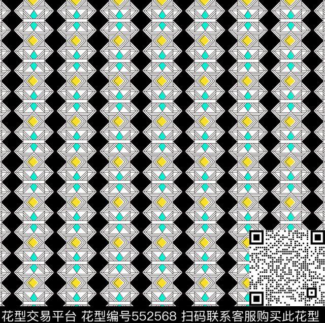 巴洛克民族风线鱼子匠-炫彩几何传统印花华亿平台下载（图片编号: 552568） - 瓦栏（Walan）