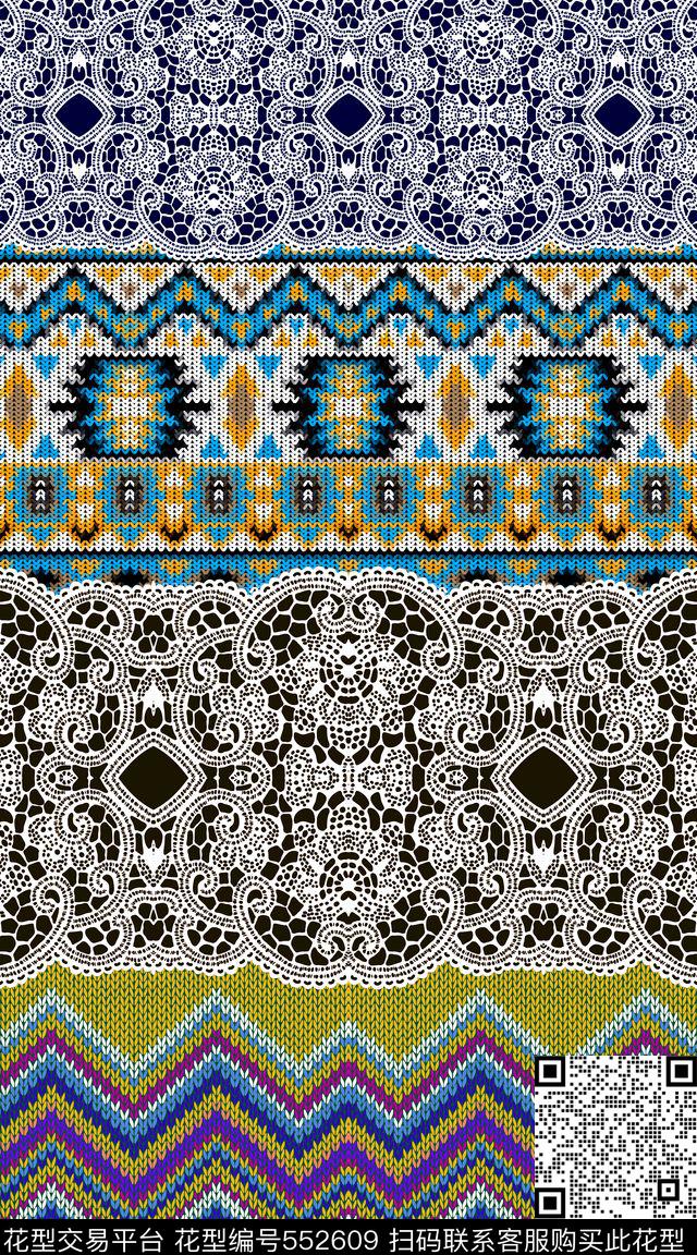 花纹卷草民族风传统印花华亿平台下载（图片编号: 552609） - 瓦栏（Walan）