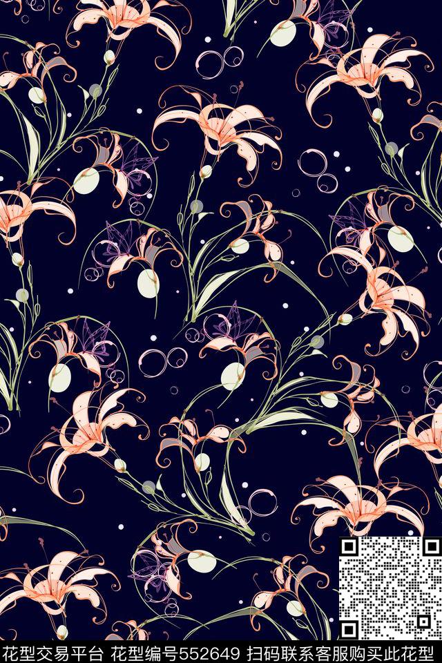小碎花休闲风小花传统印花华亿平台下载（图片编号: 552649） - 瓦栏（Walan）