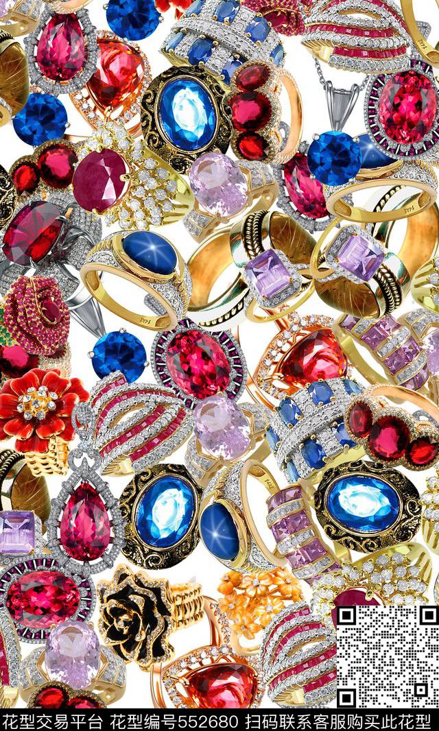 珠宝数码印花华亿平台下载（图片编号: 552680） - 瓦栏（Walan）