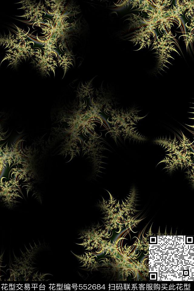 数码分形艺术抽象数码印花华亿平台下载（图片编号: 552684） - 瓦栏（Walan）