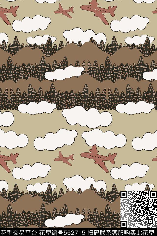 创意电脑手绘风光传统印花华亿平台下载（图片编号: 552715） - 瓦栏（Walan）