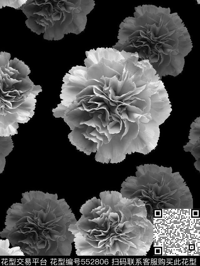 时尚潮流男装花卉男装卫衣数码印花华亿平台下载（图片编号: 552806） - 瓦栏（Walan）