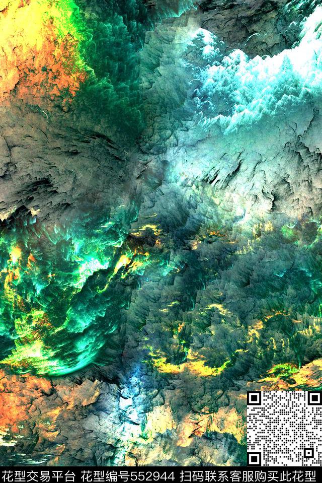 抽象抽象星云男士休闲衬衫数码印花华亿平台下载（图片编号: 552944） - 瓦栏（Walan）