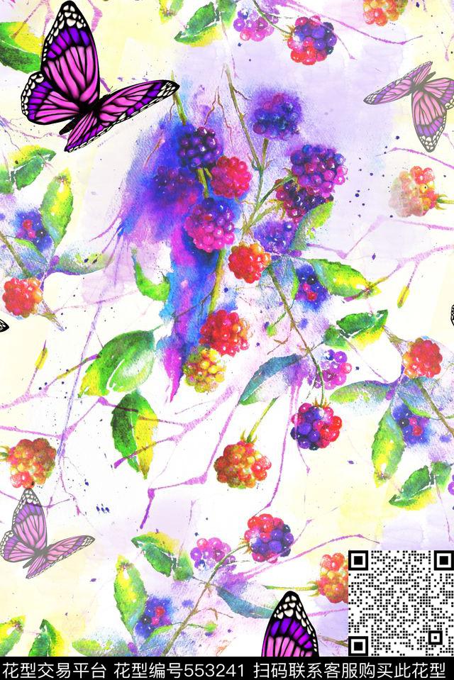 抽象纹理水彩纹理手绘花卉数码印花华亿平台下载（图片编号: 553241） - 瓦栏（Walan）