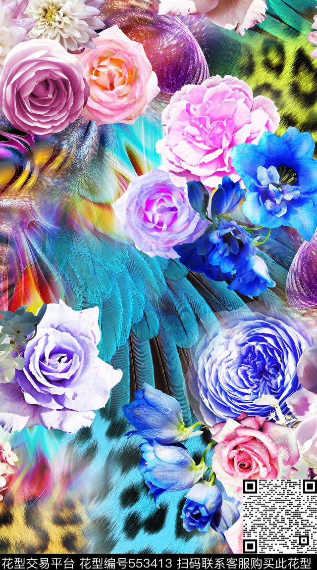 时尚炫彩数码数码印花华亿平台下载（图片编号: 553413） - 瓦栏（Walan）