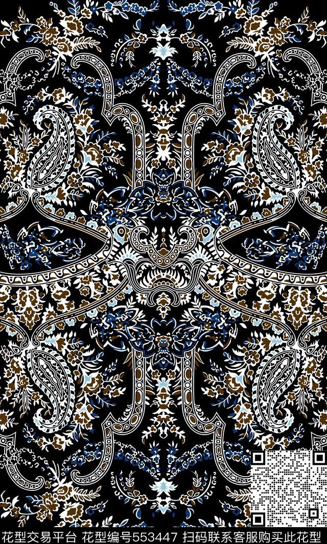 欧美时尚潮流传统印花华亿平台下载（图片编号: 553447） - 瓦栏（Walan）
