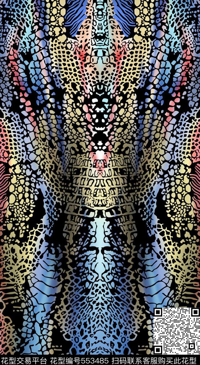 欧美时尚潮流数码印花华亿平台下载（图片编号: 553485） - 瓦栏（Walan）