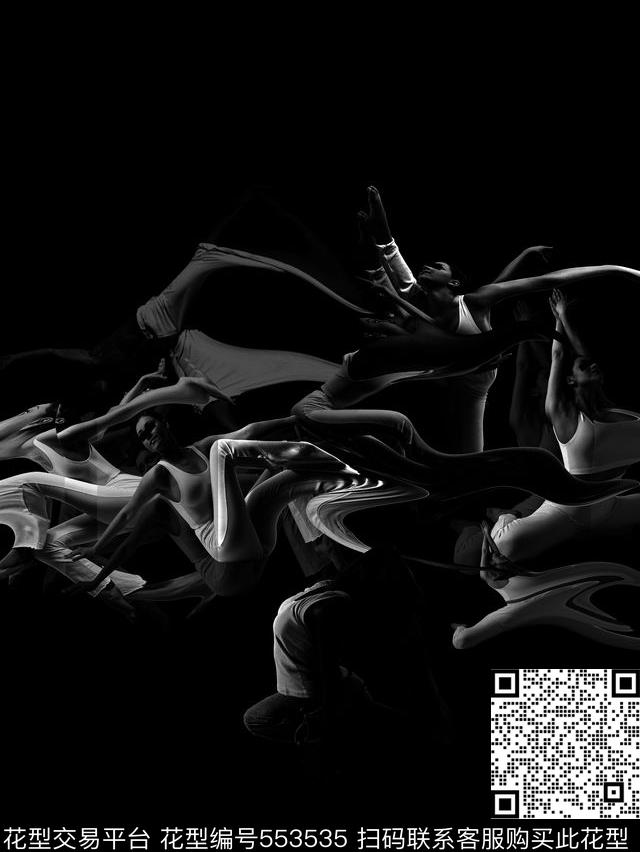 抽象艺术人体数码印花华亿平台下载（图片编号: 553535） - 瓦栏（Walan）