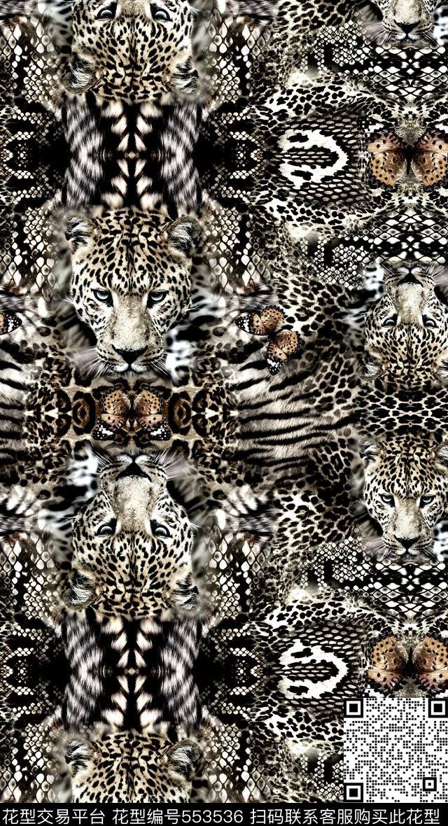 时尚豹纹动物纹数码印花华亿平台下载（图片编号: 553536） - 瓦栏（Walan）