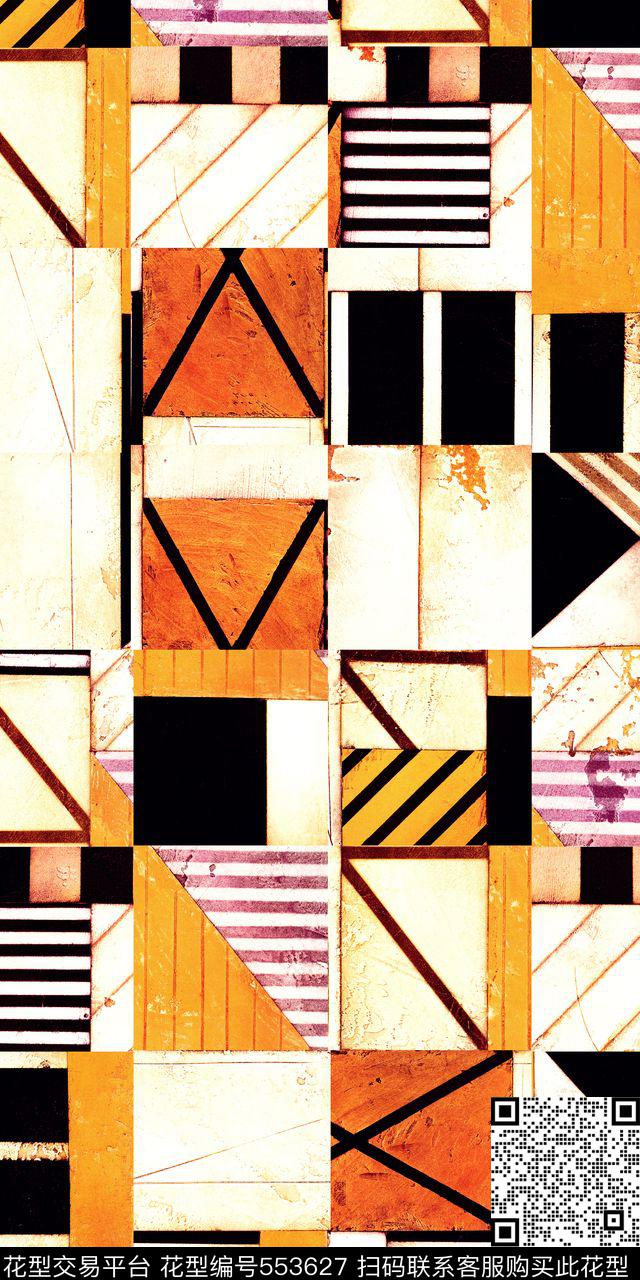 几何数码印花华亿平台下载（图片编号: 553627） - 瓦栏（Walan）