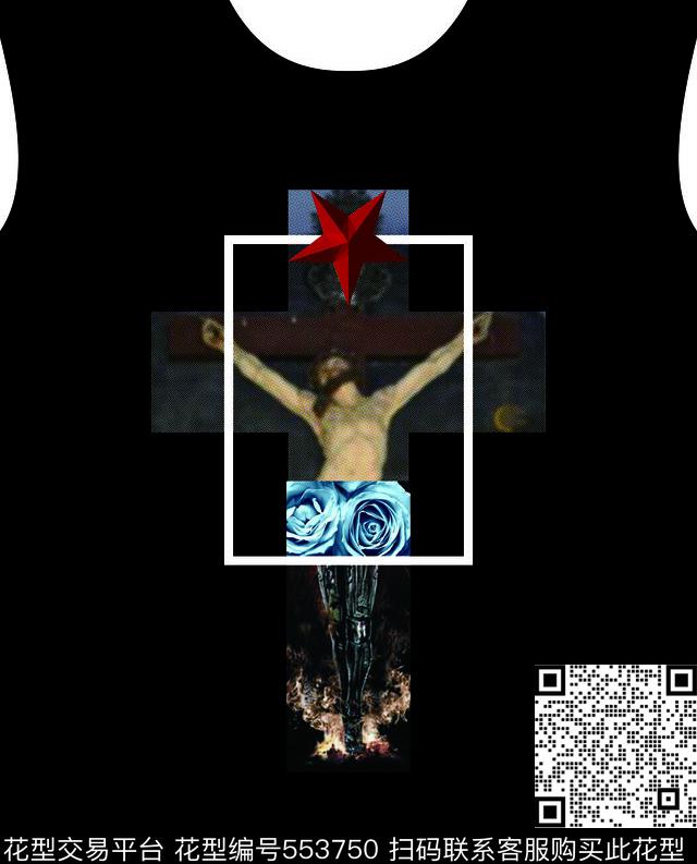 潮流个性T恤数码印花华亿平台下载（图片编号: 553750） - 瓦栏（Walan）