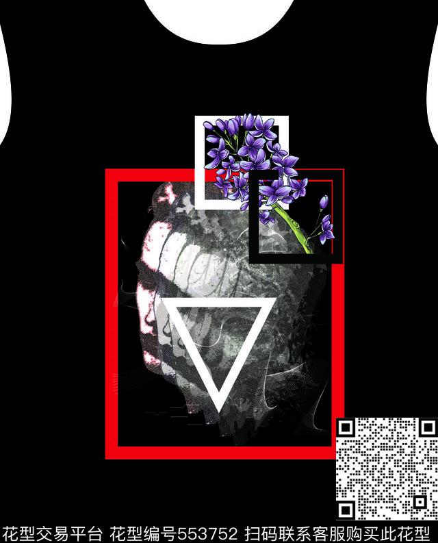 潮流个性T恤数码印花华亿平台下载（图片编号: 553752） - 瓦栏（Walan）