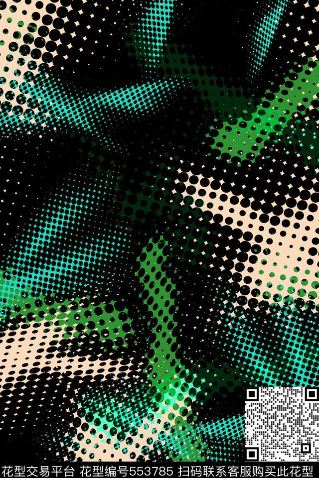 抽象男装未来科技感传统印花华亿平台下载（图片编号: 553785） - 瓦栏（Walan）