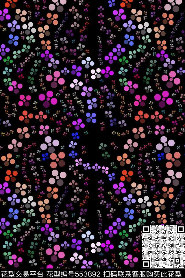 创意符号花瓣传统印花华亿平台下载（图片编号: 553892） - 瓦栏（Walan）