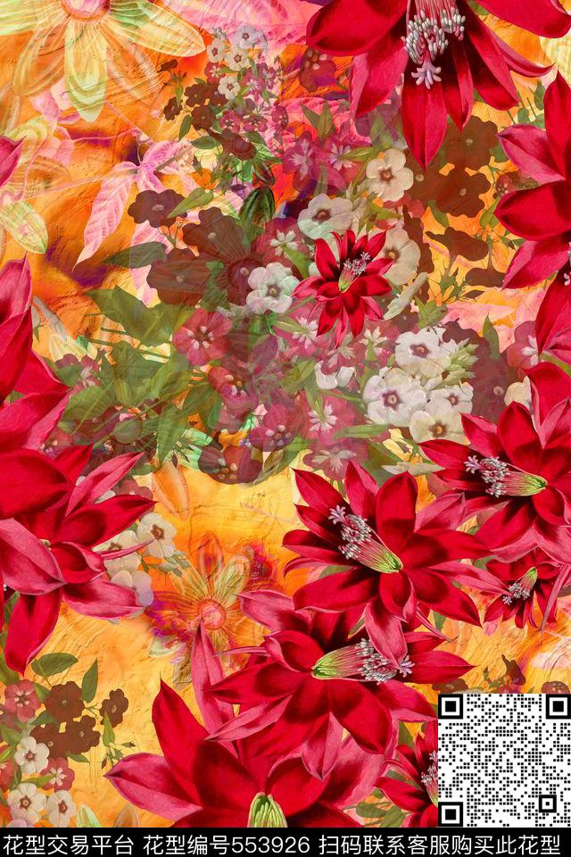 欧美时尚女装裙装衬衫家纺数码印花华亿平台下载（图片编号: 553926） - 瓦栏（Walan）