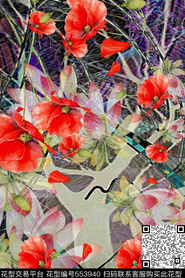 民族风女装裙装家纺数码印花华亿平台下载（图片编号: 553940） - 瓦栏（Walan）