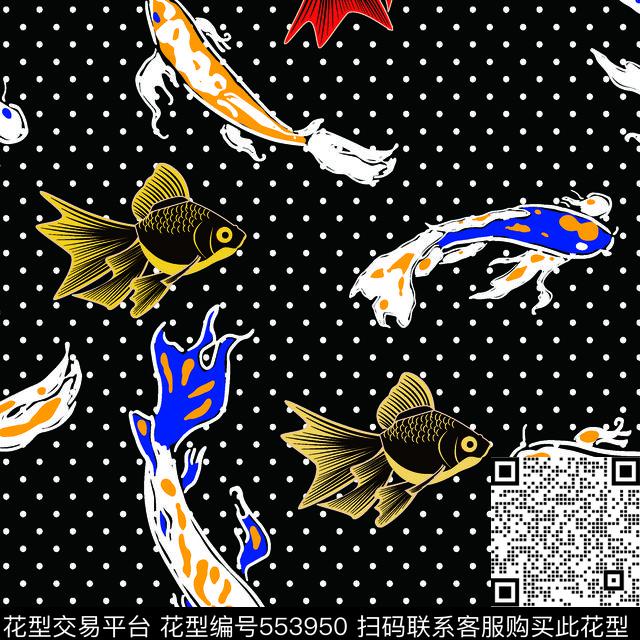 抽象几何动物传统印花华亿平台下载（图片编号: 553950） - 瓦栏（Walan）