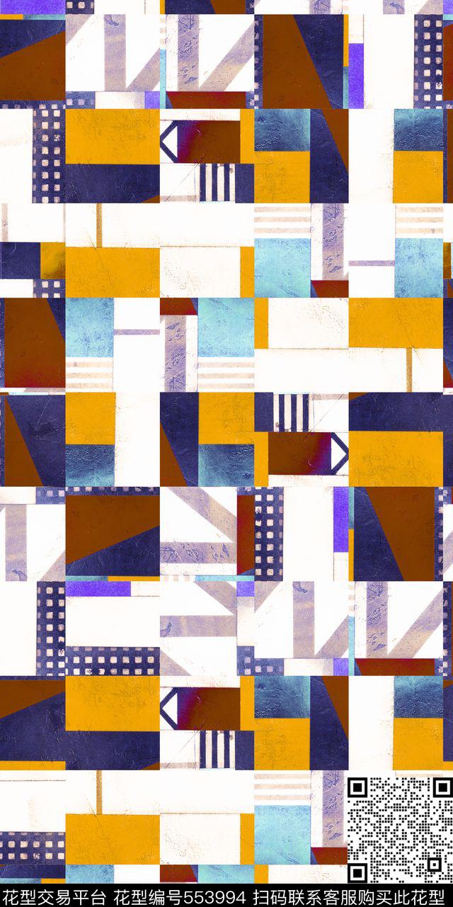 几何数码印花华亿平台下载（图片编号: 553994） - 瓦栏（Walan）