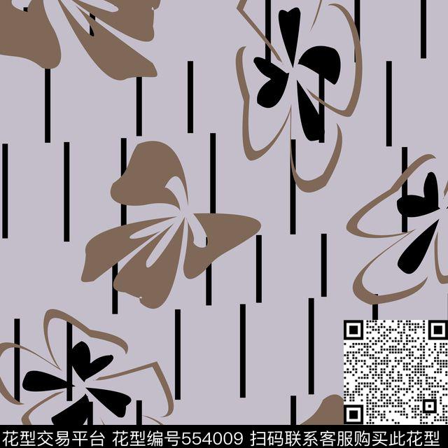 大牌时尚手绘四叶草传统印花华亿平台下载（图片编号: 554009） - 瓦栏（Walan）