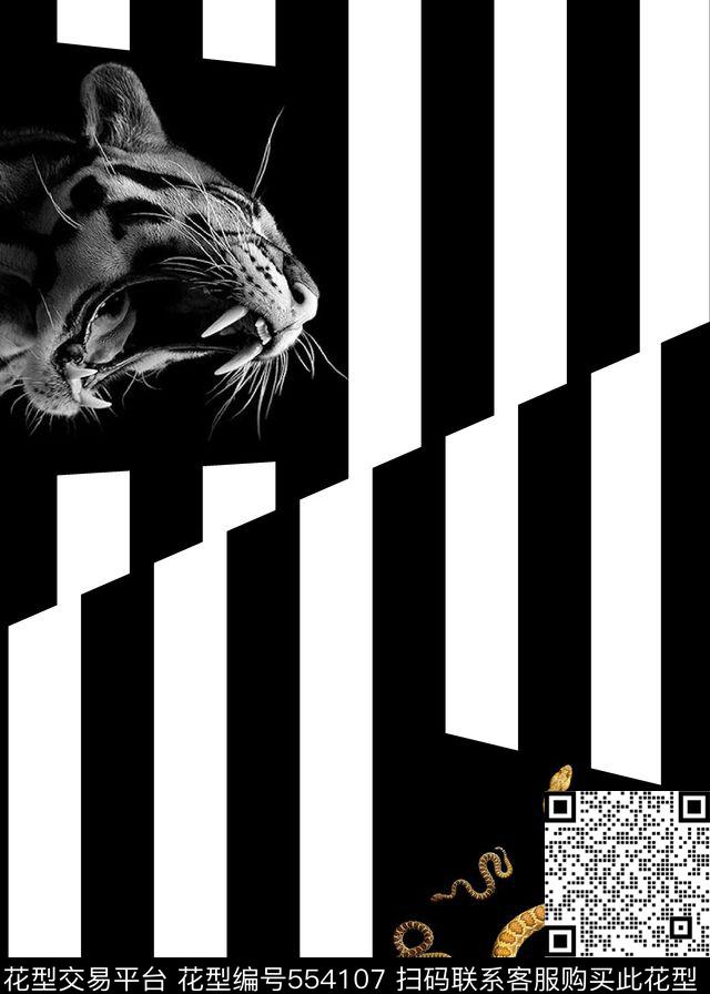 抽象男装图案动物男装图案坚条男装图案数码印花华亿平台下载（图片编号: 554107） - 瓦栏（Walan）