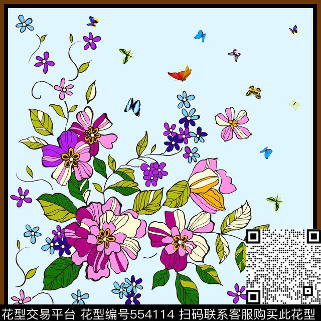 飞蛾素雅定位传统印花华亿平台下载（图片编号: 554114） - 瓦栏（Walan）