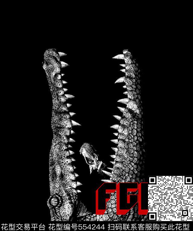 抽象男装图案动物男装图案男装T恤图案传统印花华亿平台下载（图片编号: 554244） - 瓦栏（Walan）