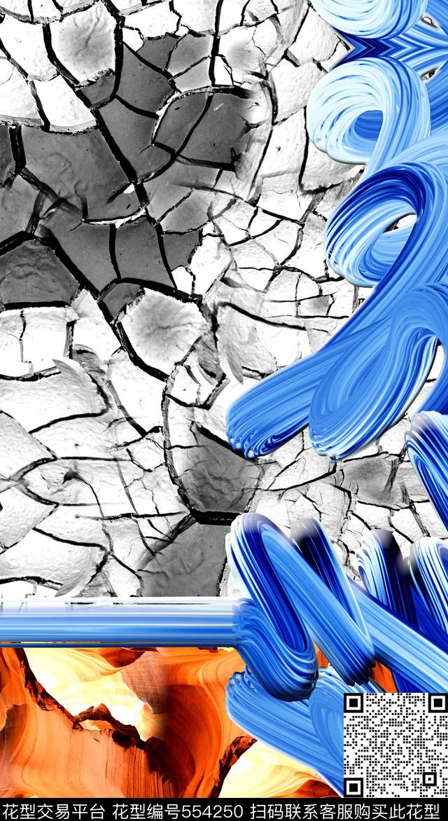 时尚3D风景数码印花华亿平台下载（图片编号: 554250） - 瓦栏（Walan）