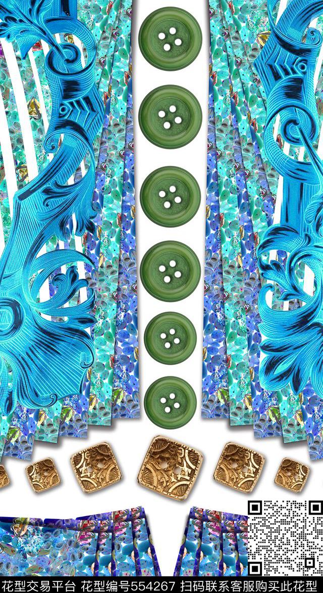 3D宝石夹克数码印花华亿平台下载（图片编号: 554267） - 瓦栏（Walan）