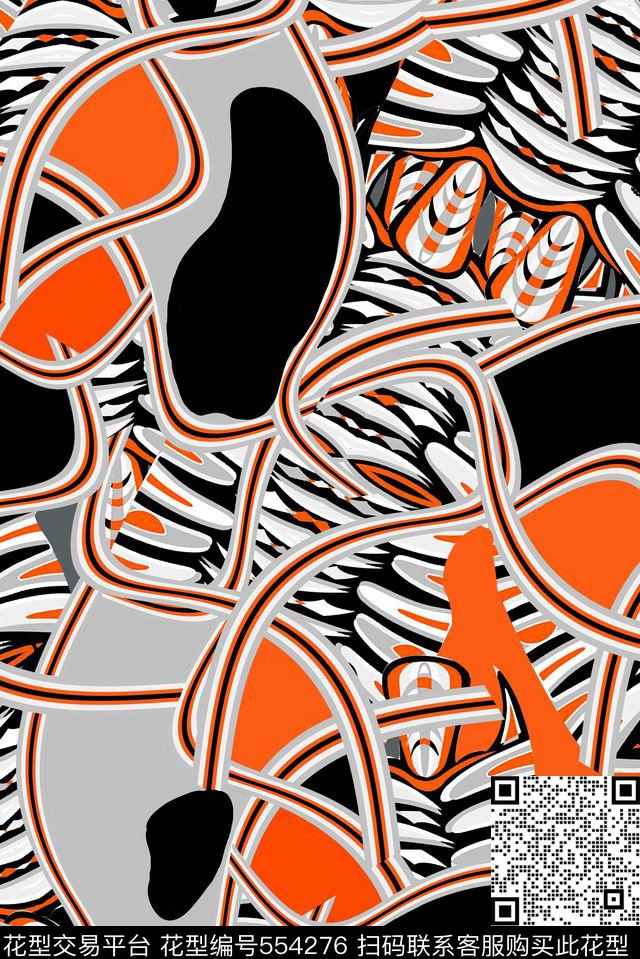 大气时尚动物装饰时尚女装大气传统印花华亿平台下载（图片编号: 554276） - 瓦栏（Walan）