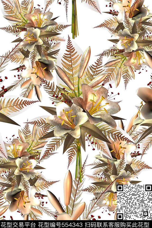 时尚大牌欧美风格复古流行时尚数码印花华亿平台下载（图片编号: 554343） - 瓦栏（Walan）